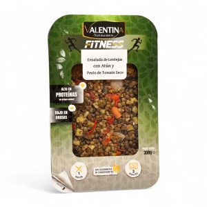 Ensalada de  Lentejas con Atún y Pesto de Tomate Seco