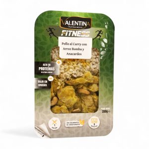 Pollo al Curry con Arroz Integral y Anacardos