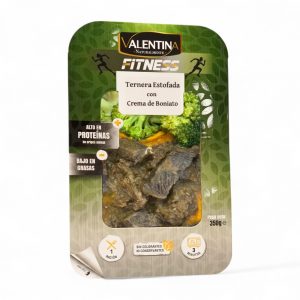 Ternera Estofada con Brócoli y Crema de Boniato